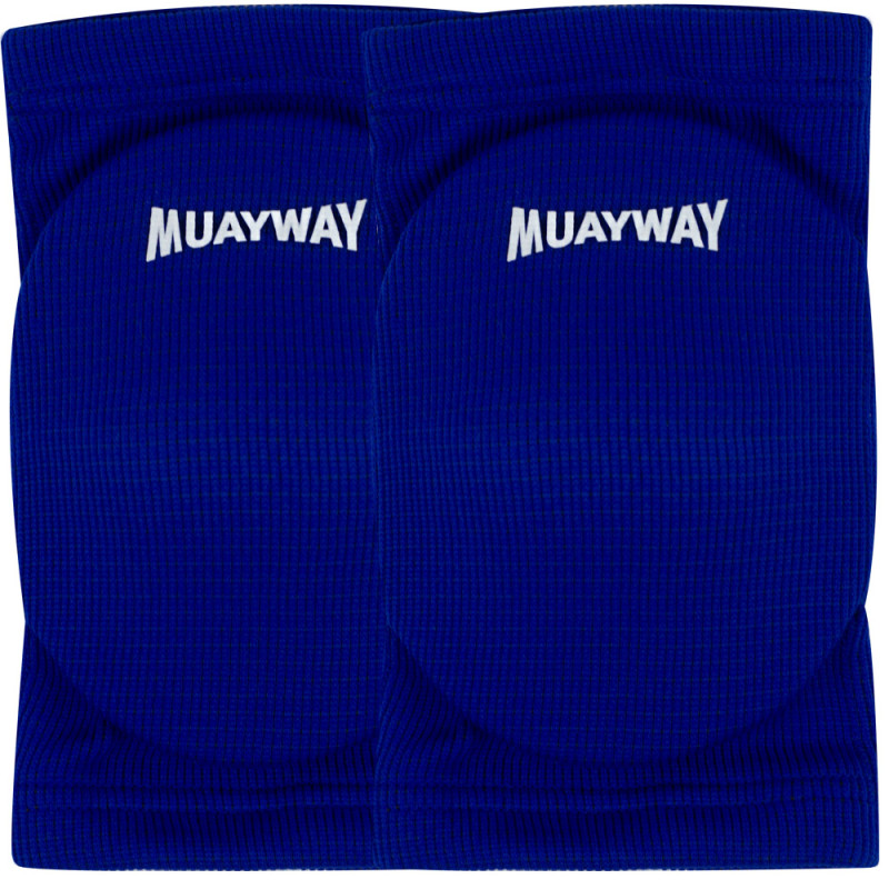 Muayway Knee Pads Guards Muay Thai Boxing Blue