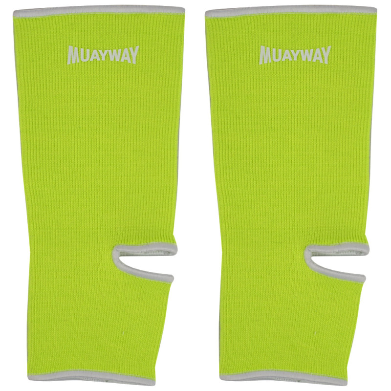 Muayway Ankle Support Brace Guard Muay Thai Boxing Lime + Branded Keychain