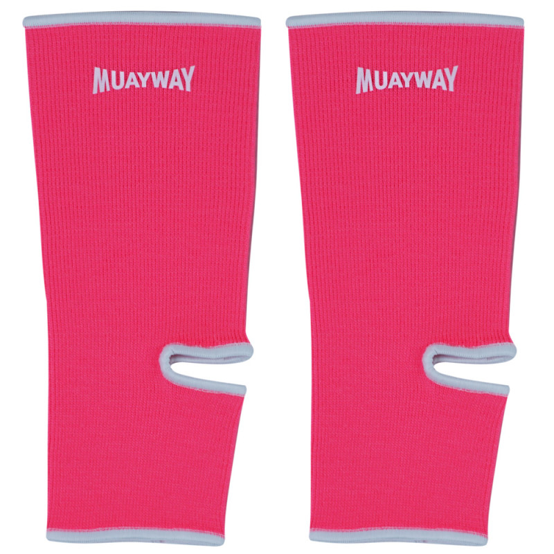 Muayway Ankle Support Brace Guard Muay Thai Boxing Pink + Branded Keychain