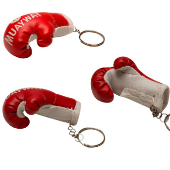 Muayway Ankle Support Brace Guard Muay Thai Boxing Red + Branded Keychain