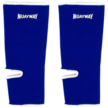 Muayway Ankle Support Brace Guard Muay Thai Boxing Blue + Branded Keychain