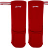 Muayway Shin Guards Elastic Cotton Competition Shin Pads Red Free Size Free Shipping + Branded Keychain