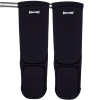 Muayway Shin Guards Elastic Cotton Competition Shin Pads Black Free Size Free Shipping + Branded Keychain