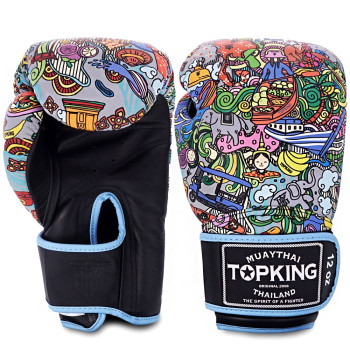 TKB TopKing Boxing Gloves "Songkran" Black
