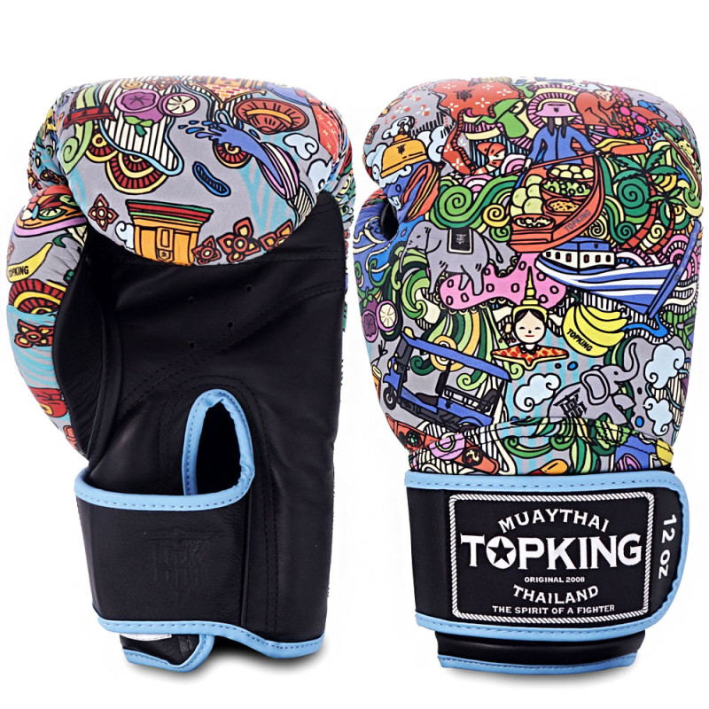 TKB TopKing Boxing Gloves "Songkran" Black