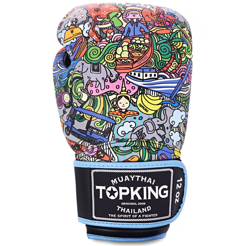 TKB TopKing Boxing Gloves "Songkran" Black