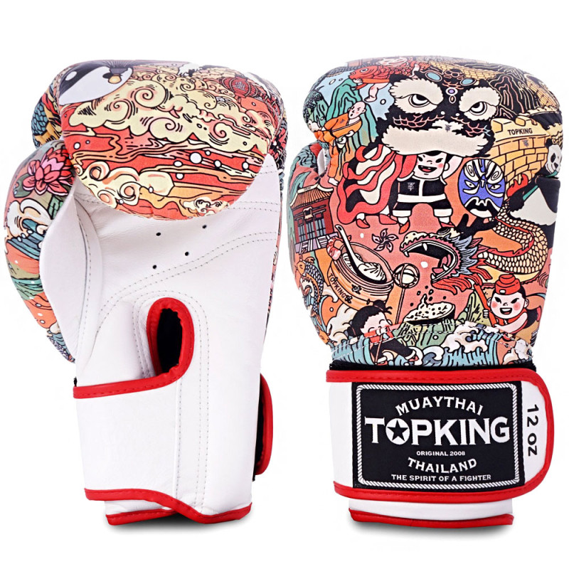 TKB TopKing Boxing Gloves "Chinese New Year" White