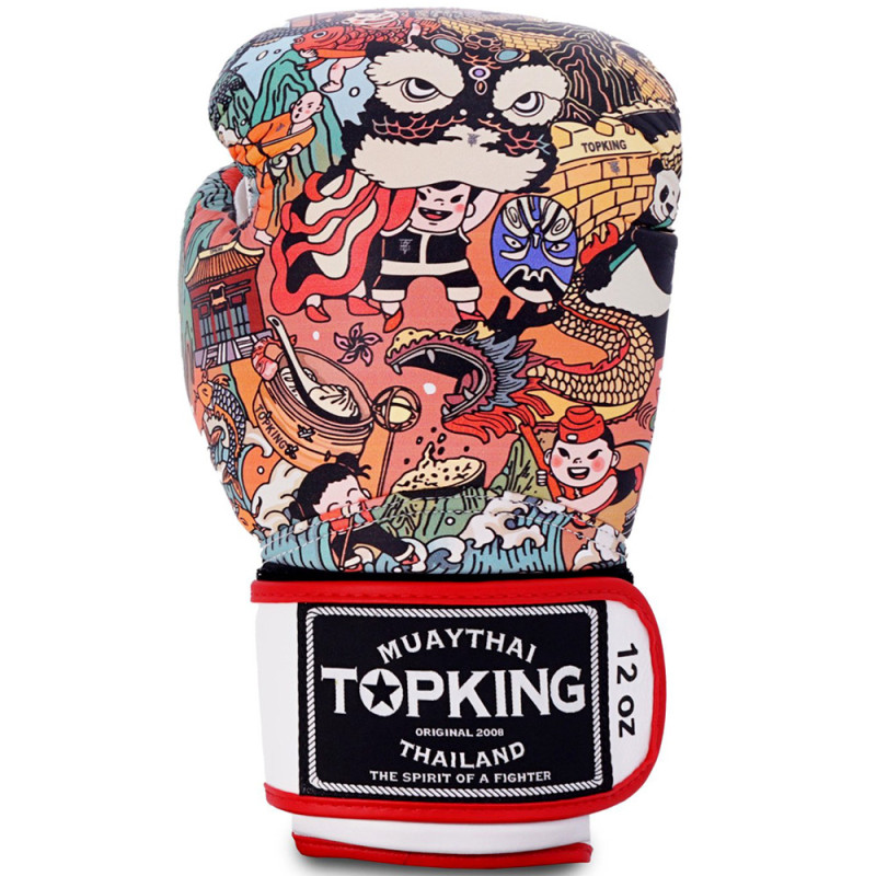 TKB TopKing Boxing Gloves "Chinese New Year" White