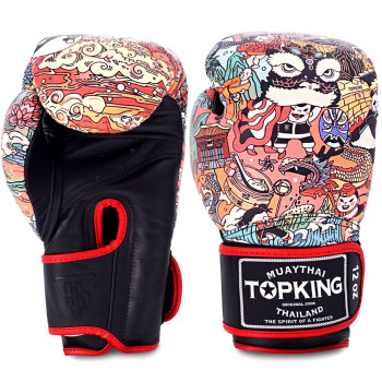 TKB TopKing Boxing Gloves "Chinese New Year" Black 