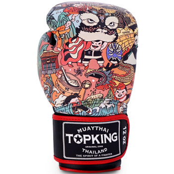 TKB TopKing Boxing Gloves "Chinese New Year" Black 