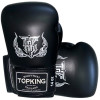 TKB TopKing Boxing Gloves "Double Lock" Black