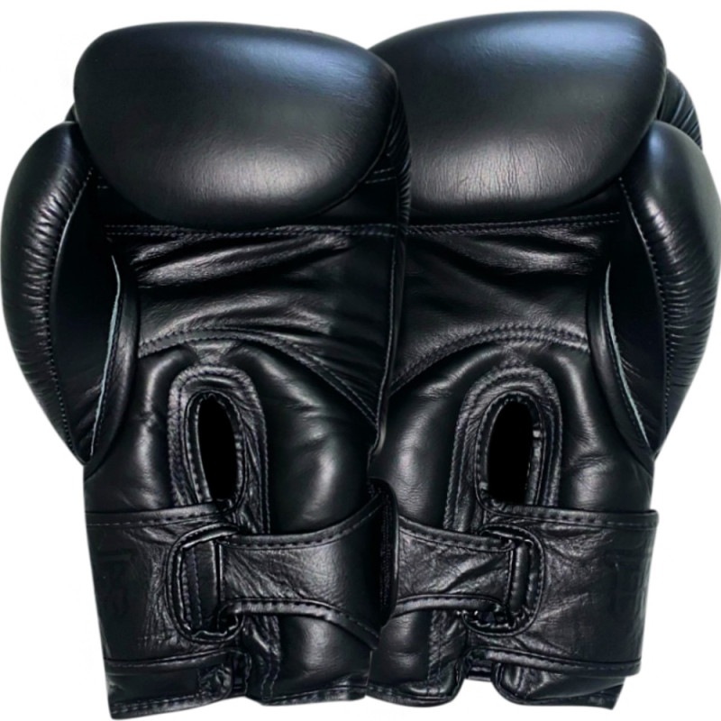 TKB TopKing Boxing Gloves "Double Lock" Black