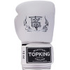 TKB TopKing Boxing Gloves "Double Lock" White