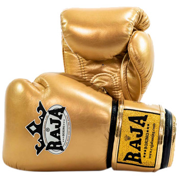 Raja Boxing Muay Thai Gloves "Single Color" Gold