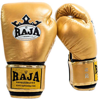 Raja Boxing Muay Thai Gloves "Single Color" Gold