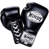 Windy Lace Up Boxing Gloves  Black