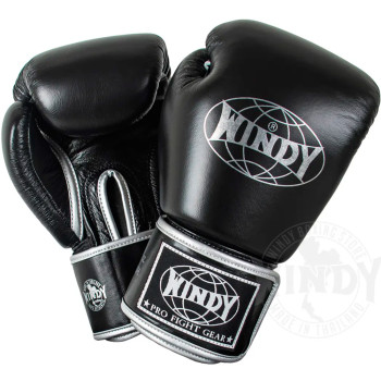 Windy BGVH Boxing Gloves Black Silver