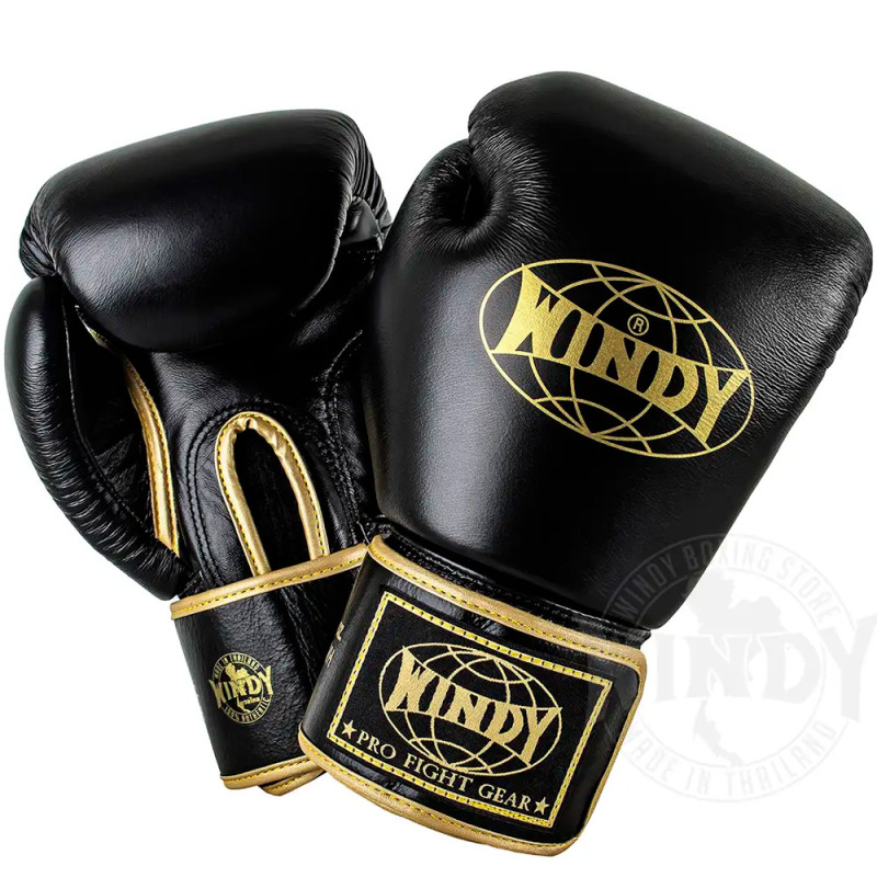 Windy BGVH Boxing Gloves Black Gold