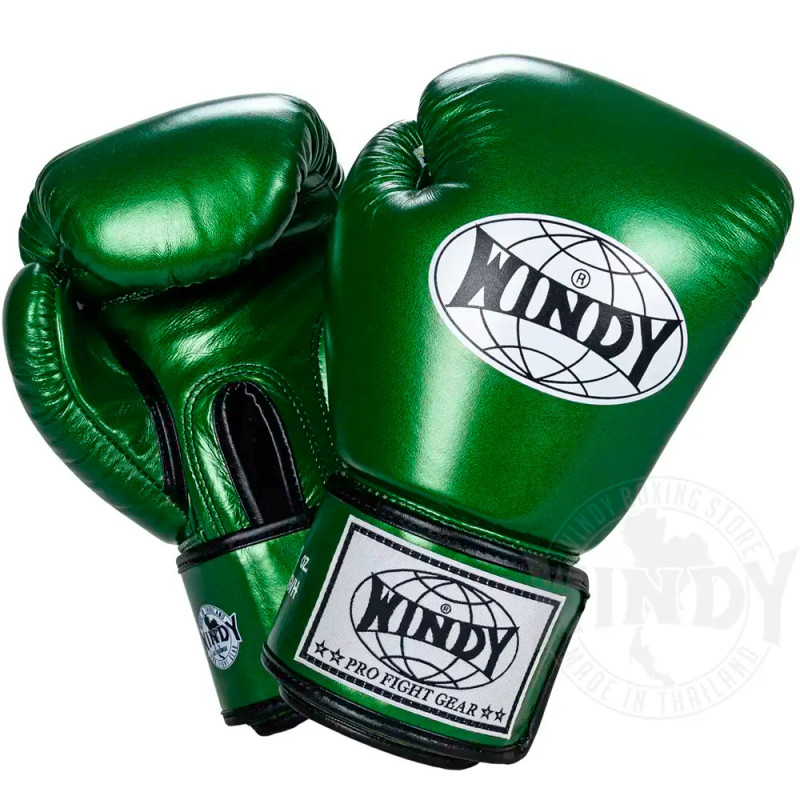 Windy BGVH Boxing Gloves Green Metallic