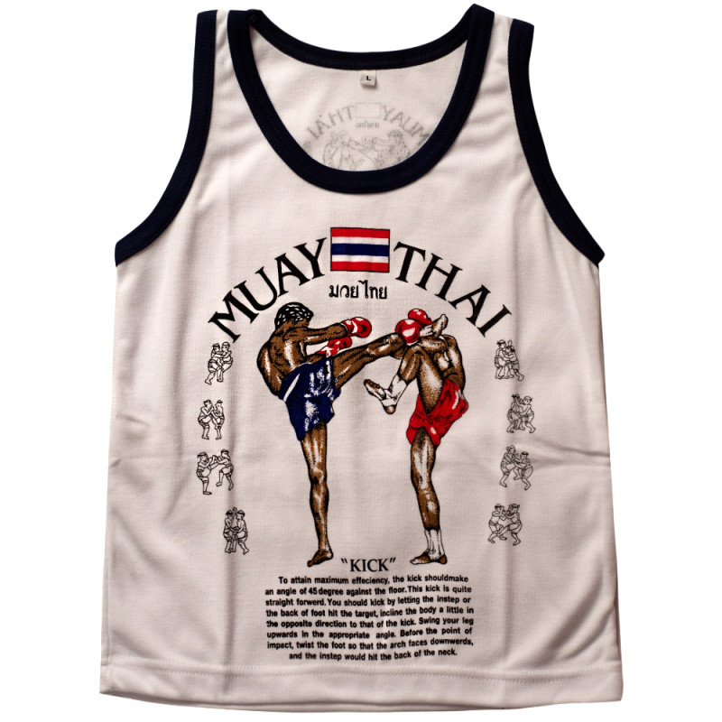 Youth Kids Tank Top Muay Thai Boxing Training Free Shipping