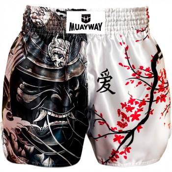Muayway "Sakura For Samurai" Muay Thai Boxing Shorts + Branded Boxing Glove Keychain Free Shipping
