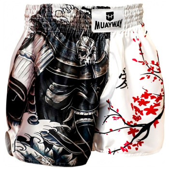 Muayway "Sakura For Samurai" Muay Thai Boxing Shorts + Branded Boxing Glove Keychain Free Shipping