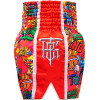 TKB TopKing х Puck Muay Thai Boxing Shorts Multi-Red Free Shipping