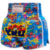 TKB TopKing х Puck Muay Thai Boxing Shorts Multi-Blue Free Shipping
