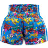 TKB TopKing х Puck Muay Thai Boxing Shorts Multi-Blue Free Shipping