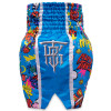 TKB TopKing х Puck Muay Thai Boxing Shorts Multi-Blue Free Shipping