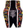 TKB TopKing х Puck Muay Thai Boxing Shorts Multi-Black Free Shipping