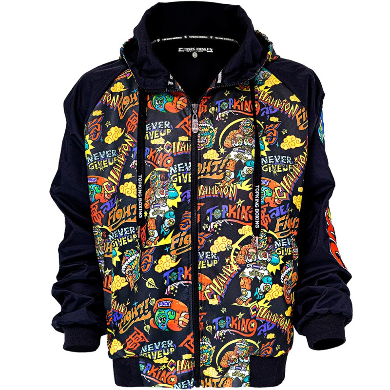 Topking x Puck Jacket All Over Graphic Print Free Shipping