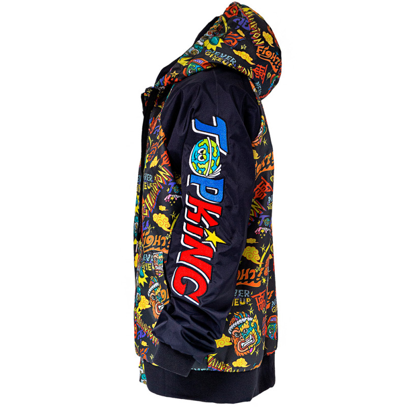 Topking x Puck Jacket All Over Graphic Print Free Shipping