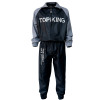 TKB TopKing Sweat Suit Sauna Sweatsuit Vinyl Muay Thai Boxing Black-Gray