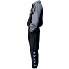 TKB TopKing Sweat Suit Sauna Sweatsuit Vinyl Muay Thai Boxing Black-Gray