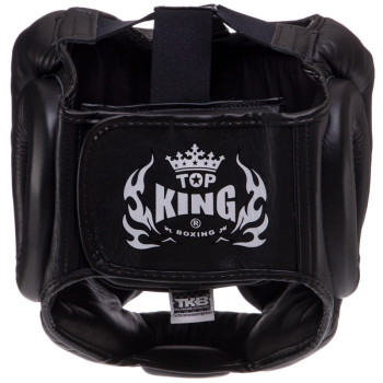 TKB TopKing TKHGFC-EV "Full Coverage" Boxing Headgear Head Guard Black