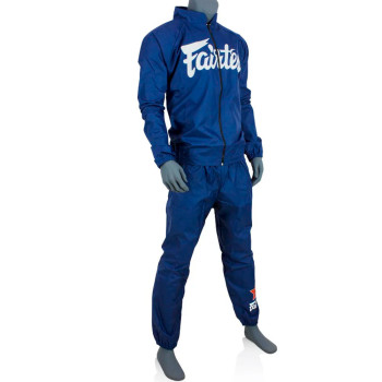 Fairtex VS2 Sweat Suit Sauna Sweatsuit Vinyl Muay Thai Boxing Blue