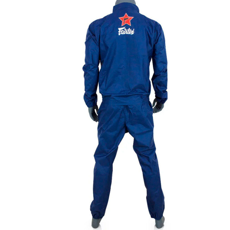 Fairtex VS2 Sweat Suit Sauna Sweatsuit Vinyl Muay Thai Boxing Blue