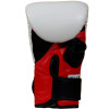 TKB TopKing "Air" Bag Gloves Muay Thai Boxing Mitts Open Thumb White-Black-Red