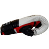 TKB TopKing "Air" Bag Gloves Muay Thai Boxing Mitts Open Thumb White-Black-Red
