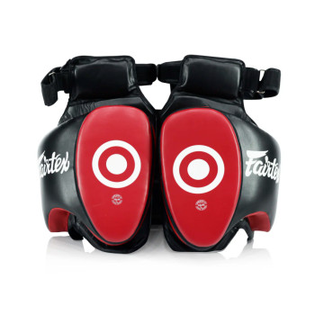 Fairtex TP5 Thigh Pads Muay Thai Boxing Black-Red