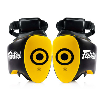 Fairtex TP5 Thigh Pads Muay Thai Boxing Black-Yellow