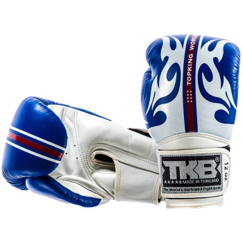 TKB Top King Boxing Gloves "World Series" White-Blue 