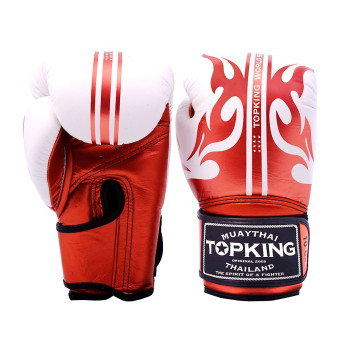 TKB Top King Boxing Gloves "World Series" Red-White 