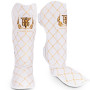 TKB Top King "Chain" Shin Guards Muay Thai Boxing White-Gold
