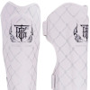 TKB TopKing "Chain" Shin Guards Muay Thai Boxing White-Silver