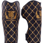 TKB Top King "Chain" Shin Guards Muay Thai Boxing Black-Gold