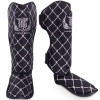 TKB TopKing "Chain" Shin Guards Muay Thai Boxing Black-Silver