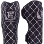 TKB Top King "Chain" Shin Guards Muay Thai Boxing Black-Silver