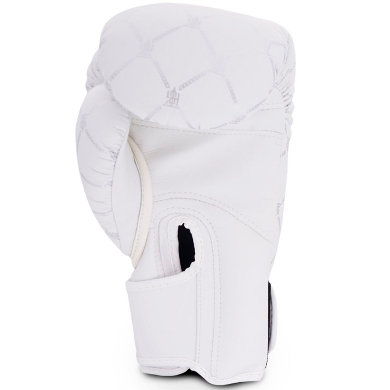 TKB TopKing Boxing Gloves "Chain" White-Silver